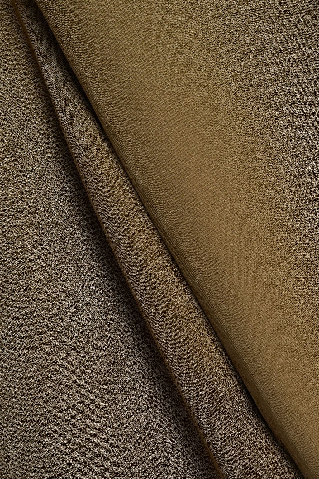 ROLAND MOURET Kennal silk-georgette wide-leg pants
