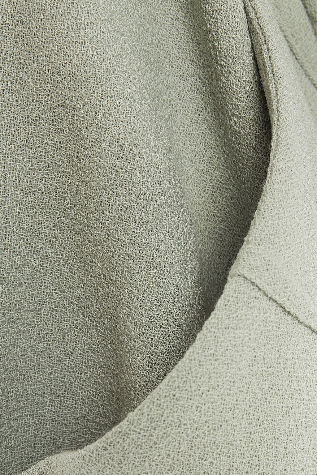 ROLAND MOURET Askern belted pleated wool-crepe straight-leg pants
