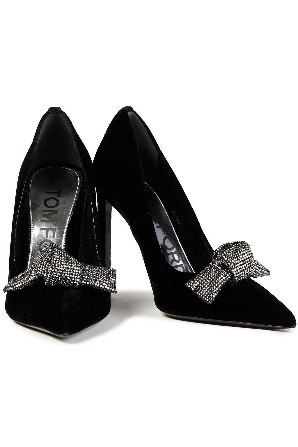 TOM FORD Embellished velvet pumps