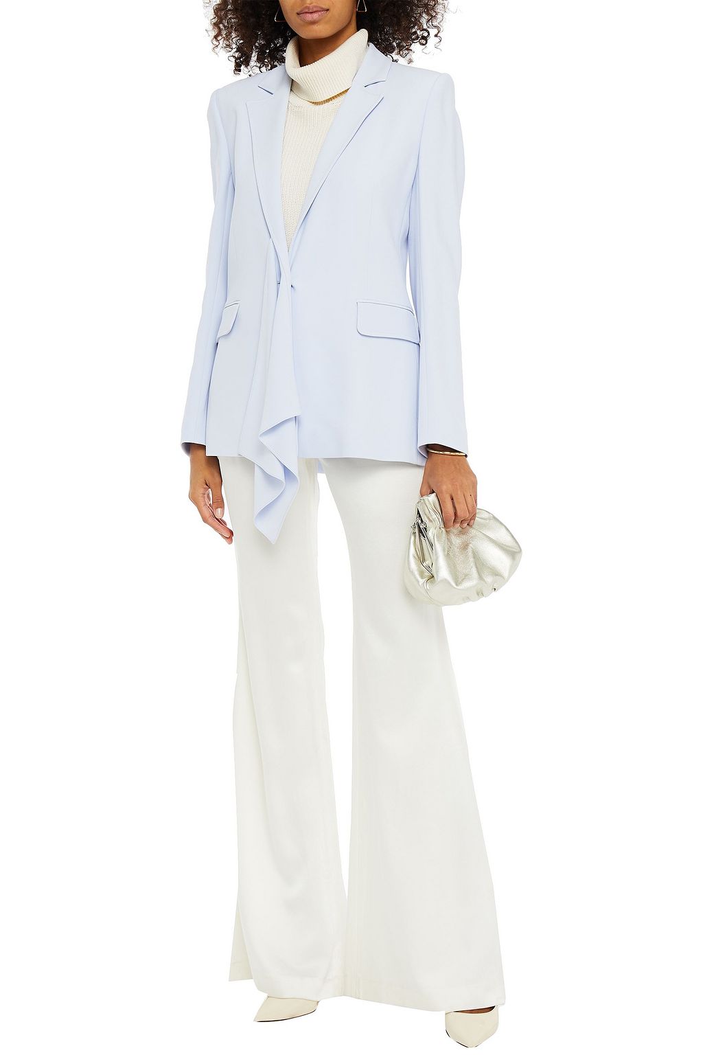 ROLAND MOURET Ferto draped crepe blazer