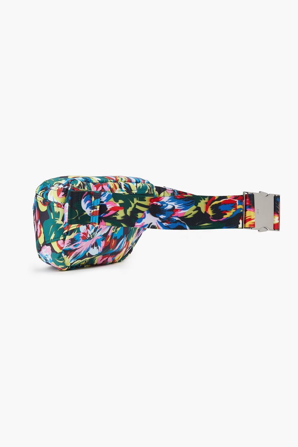 KENZO フローラルプリント シェル加工生地 ベルトバッグ