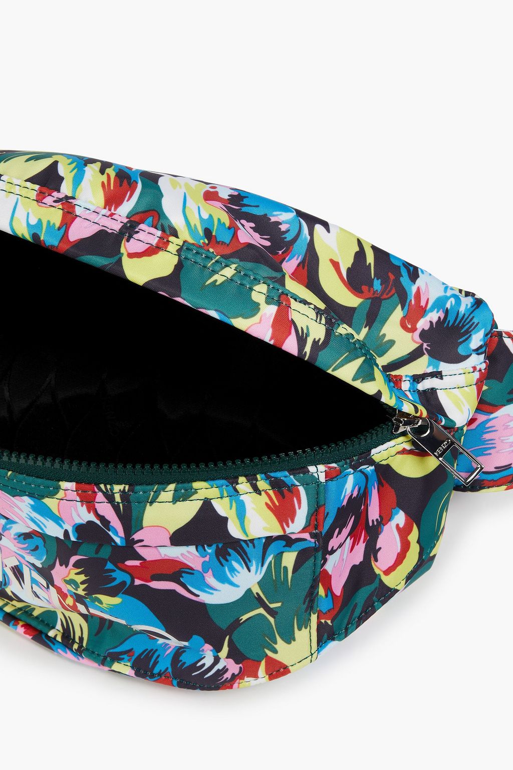 KENZO フローラルプリント シェル加工生地 ベルトバッグ