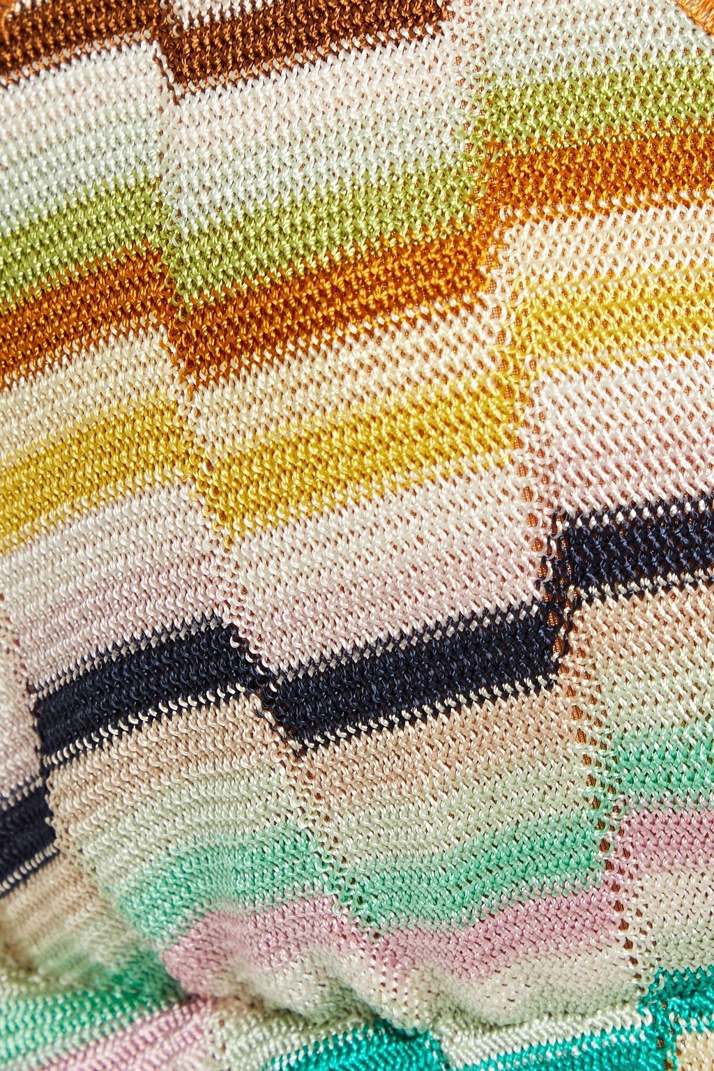 MISSONI MARE Crochet-knit halterneck triangle bikini