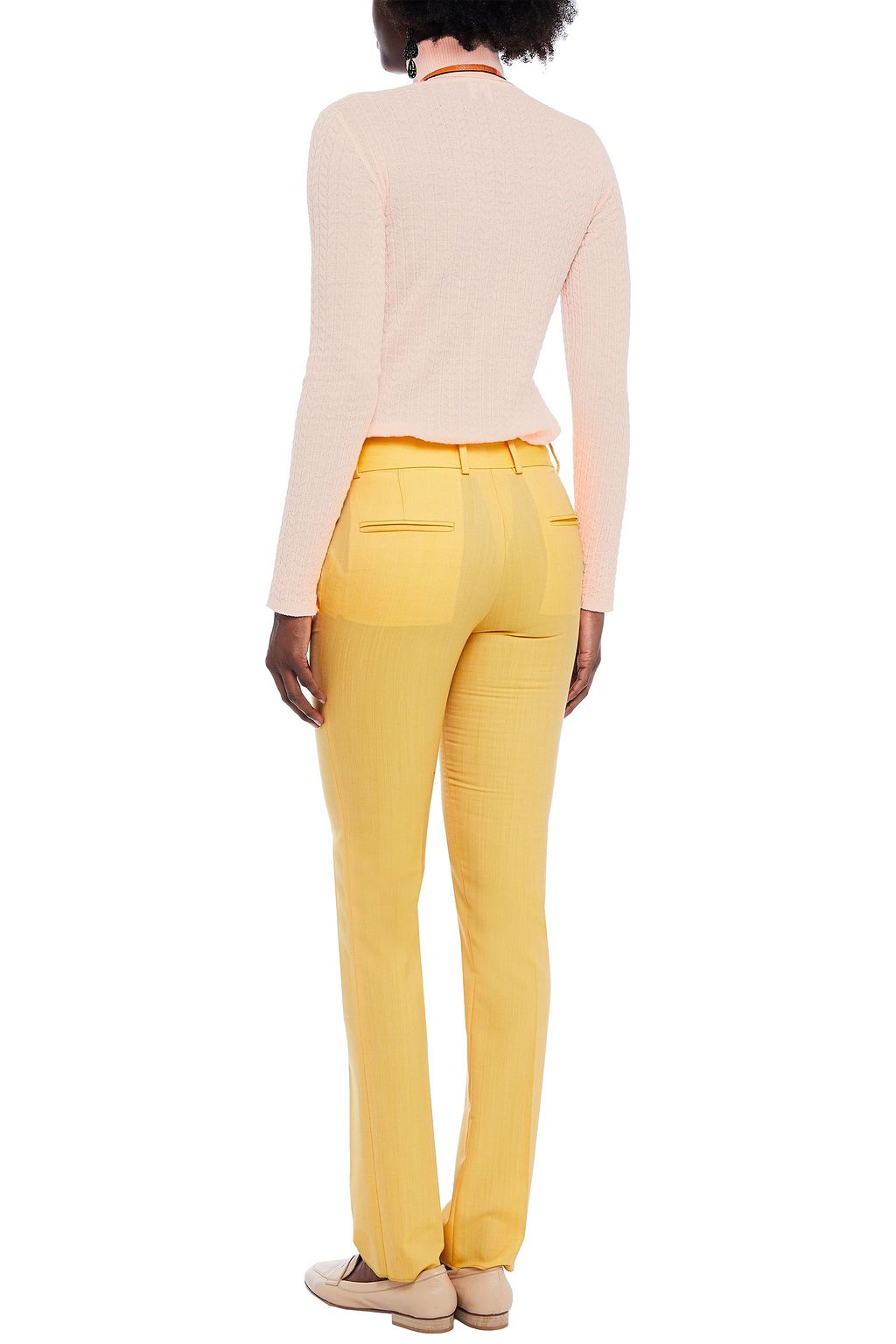 M MISSONI Crochet-knit wool turtleneck sweater