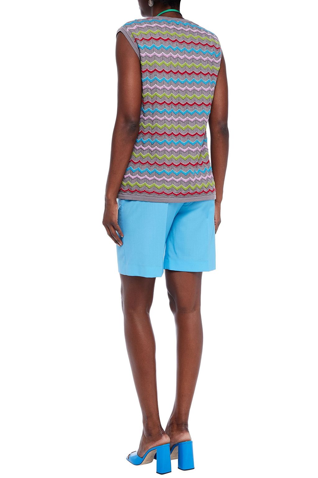 M MISSONI Crochet-knit wool-blend top