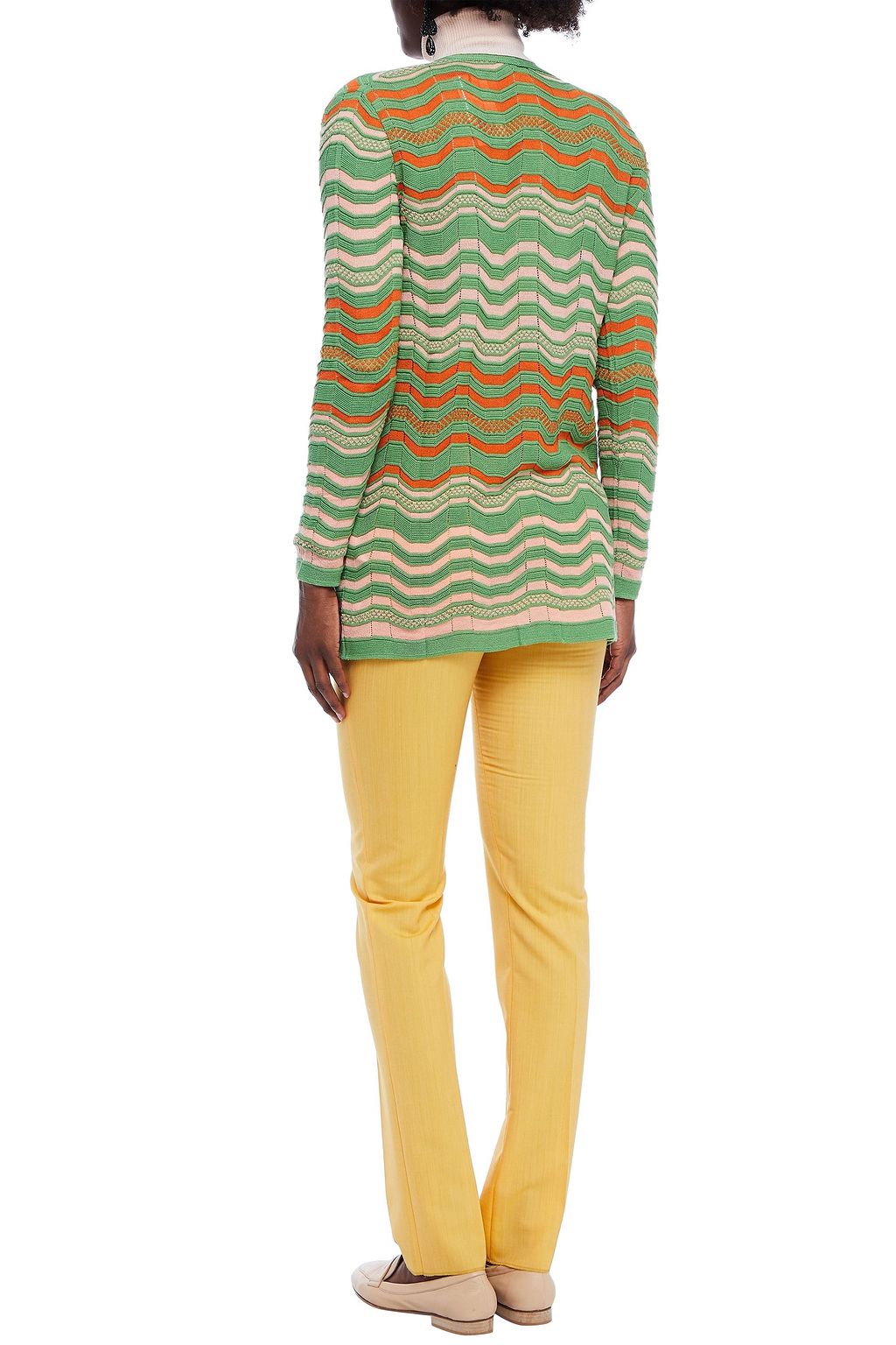 M MISSONI Crochet-knit wool cardigan