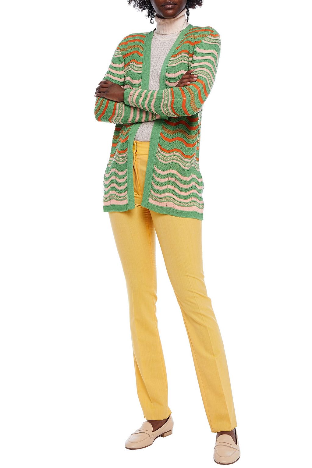 M MISSONI Crochet-knit wool cardigan