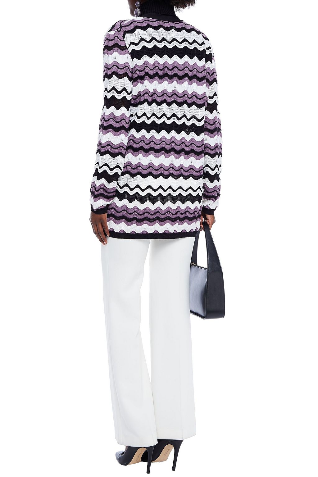 M MISSONI Crochet-knit wool-blend cardigan