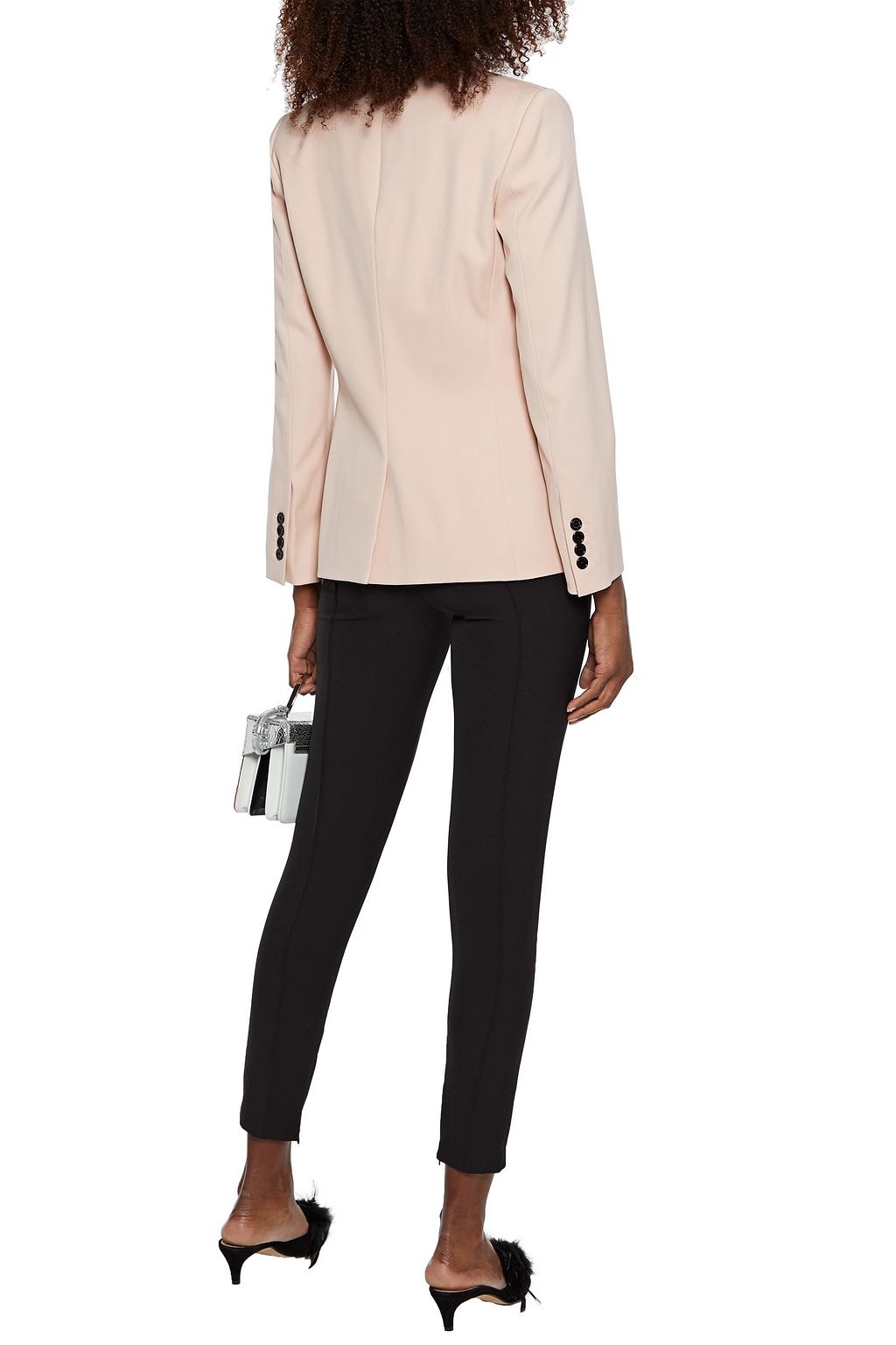 OSCAR DE LA RENTA Double-breasted wool-blend twill blazer