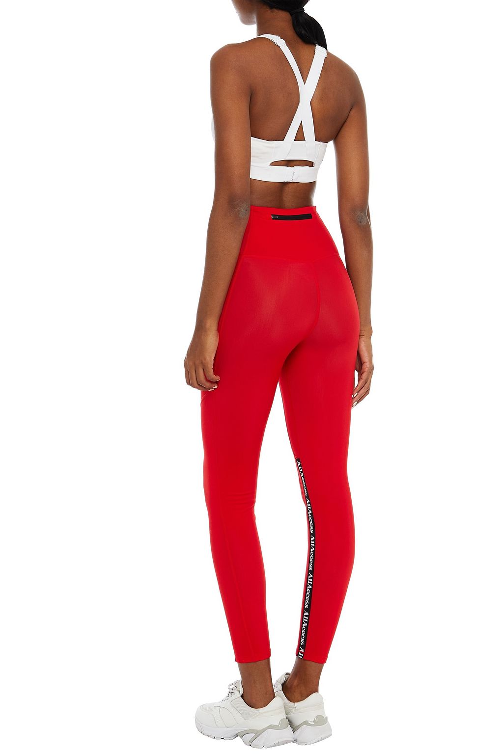 ALL ACCESS Polar Fleece Headliner jacquard-trimmed stretch leggings