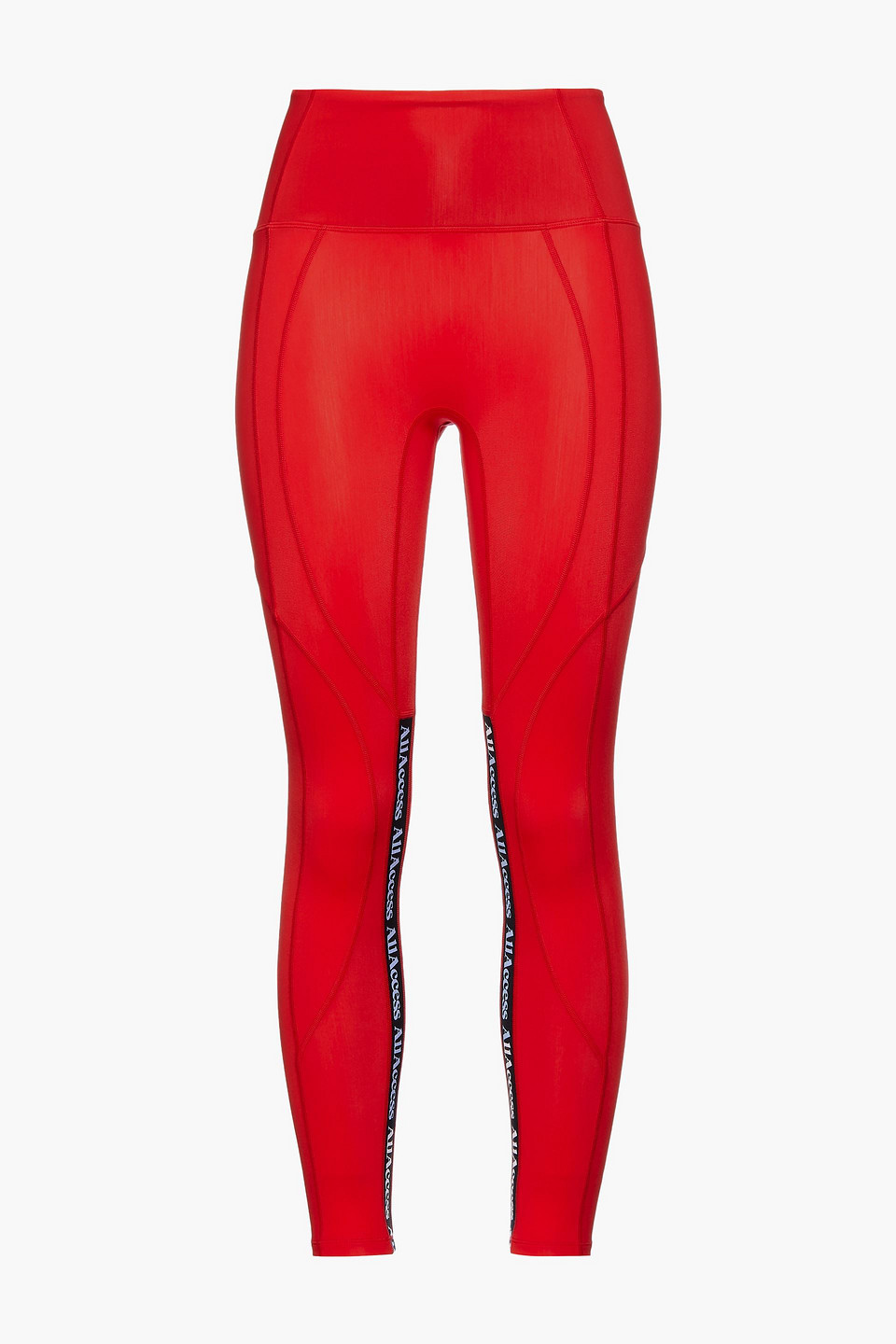 All Access Polar Fleece Headliner jacquard-trimmed stretch leggings