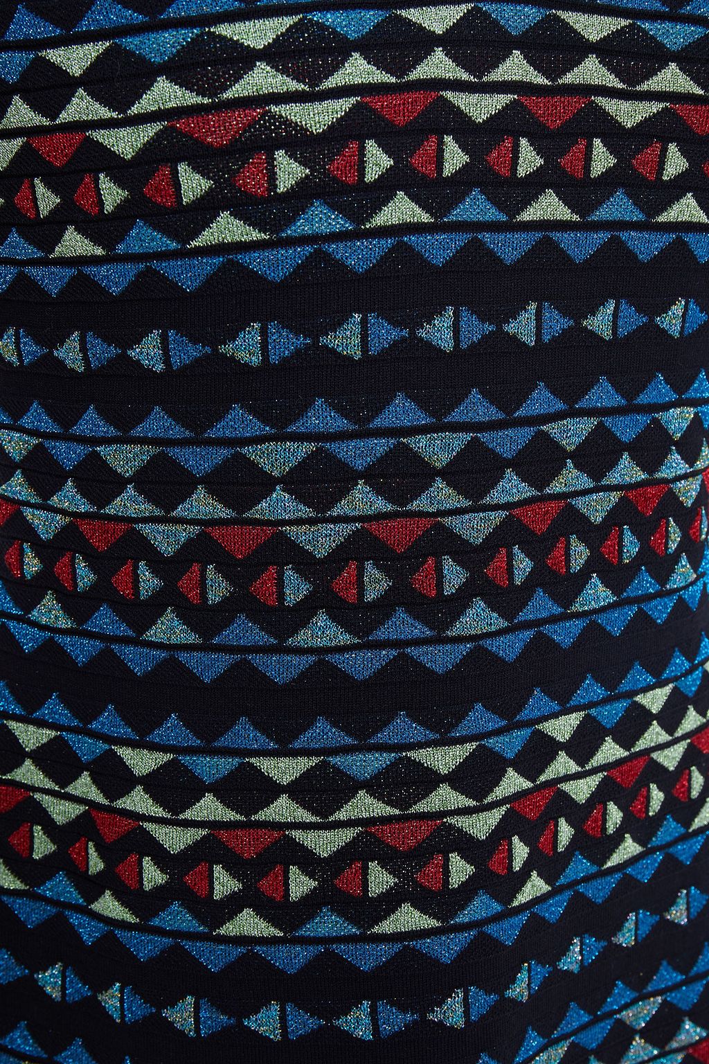 M MISSONI Metallic crochet-knit mini dress
