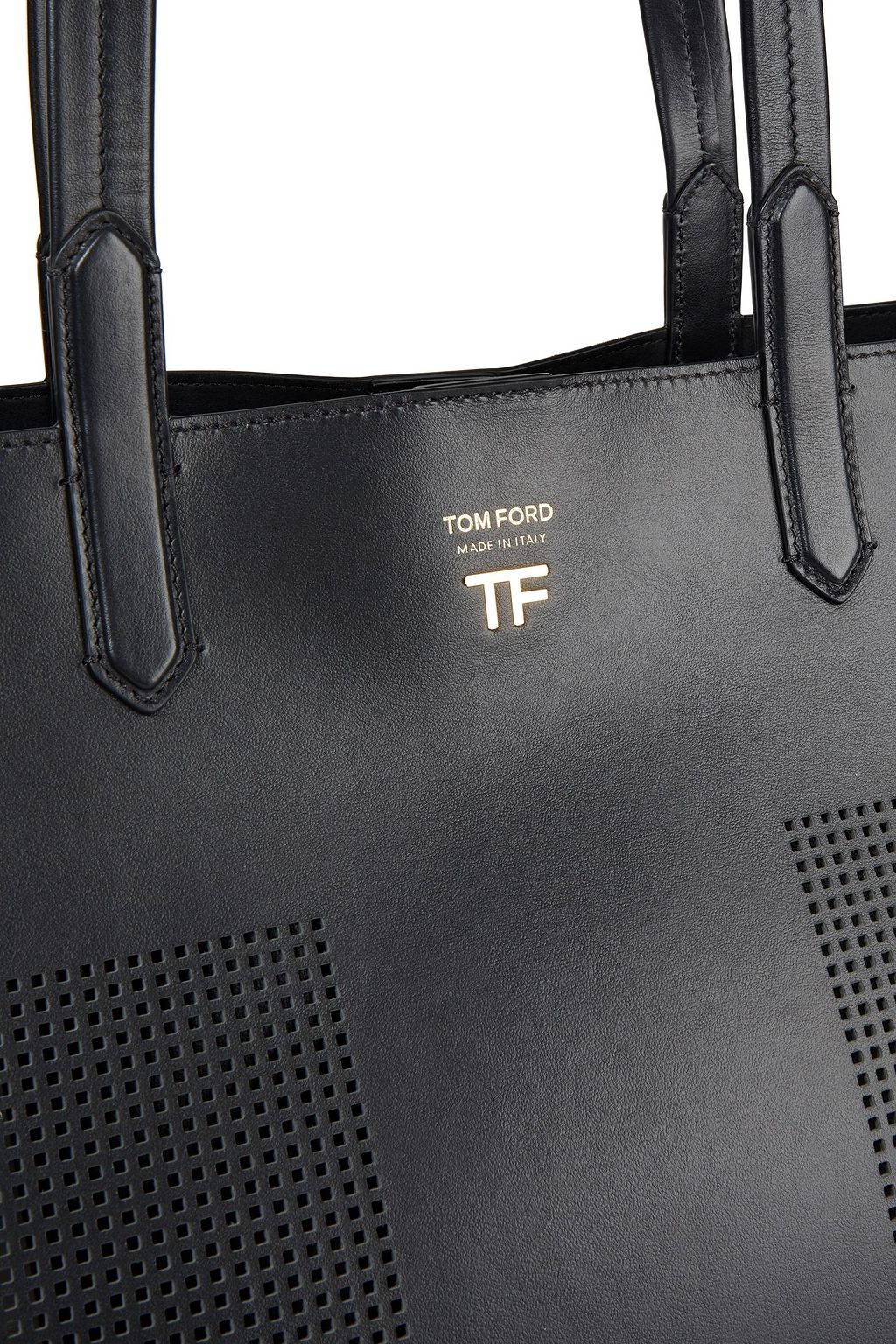 TOM FORD حقيبة حمل من الجلد المخرّم