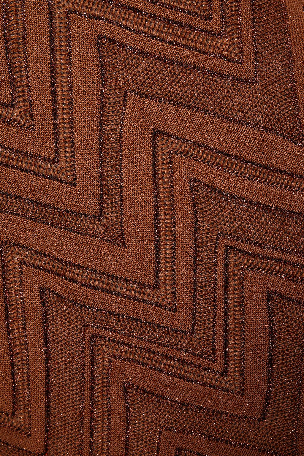 M MISSONI Metallic crochet-knit maxi dress