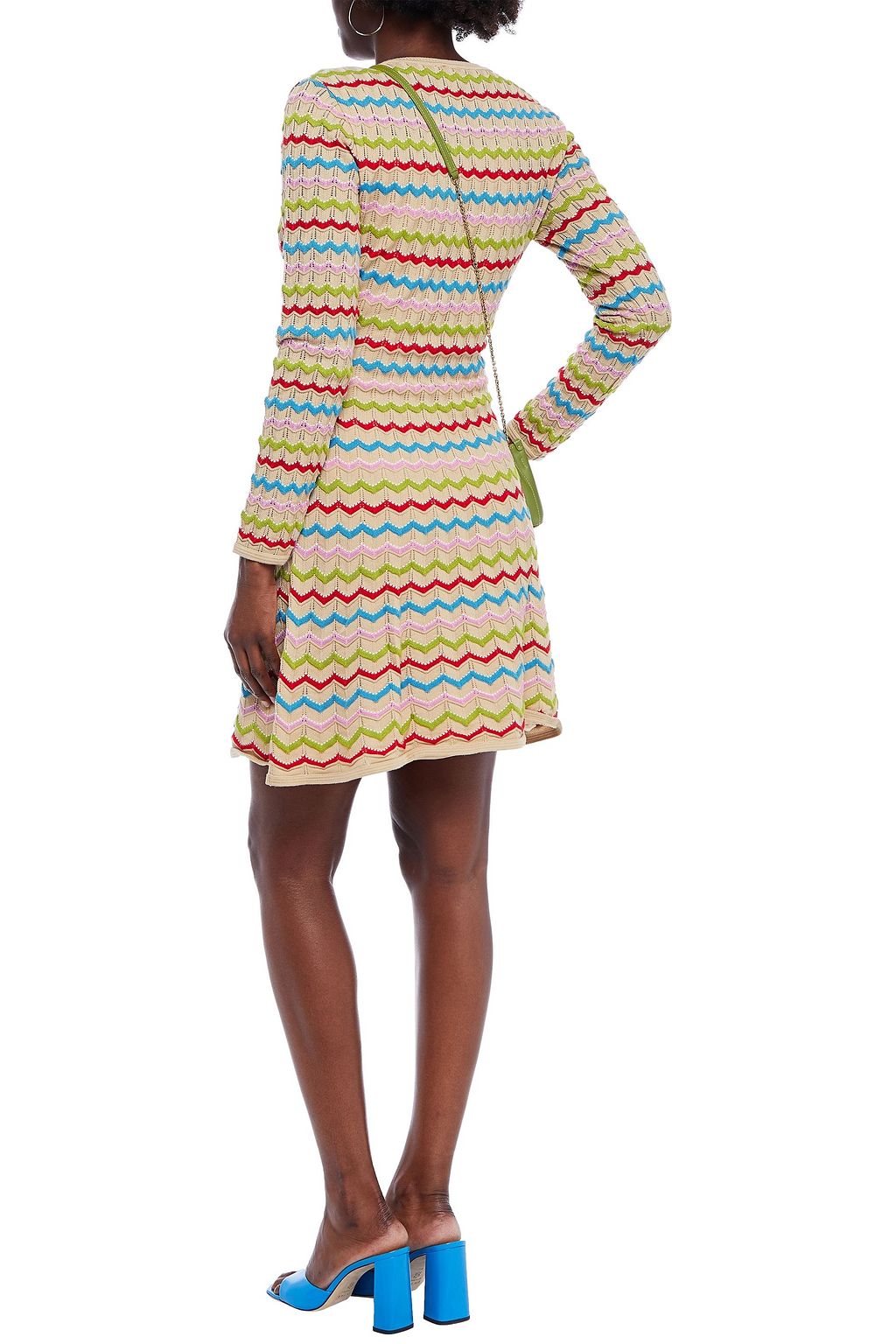 M MISSONI Crochet-knit wool-blend mini dress