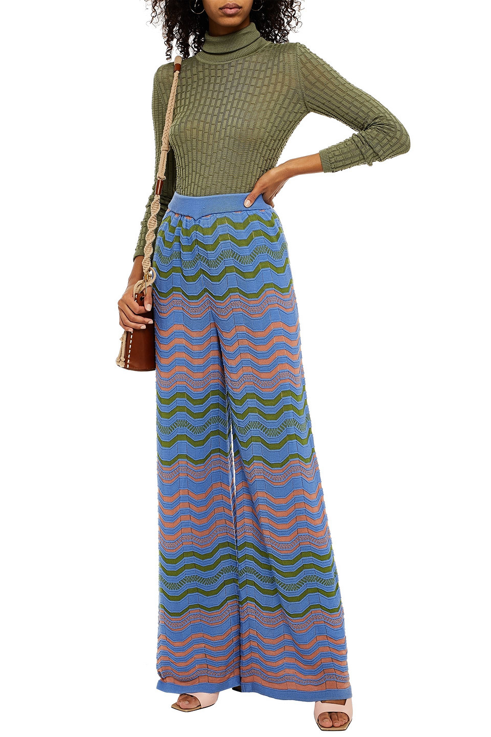 missoni crochet pants