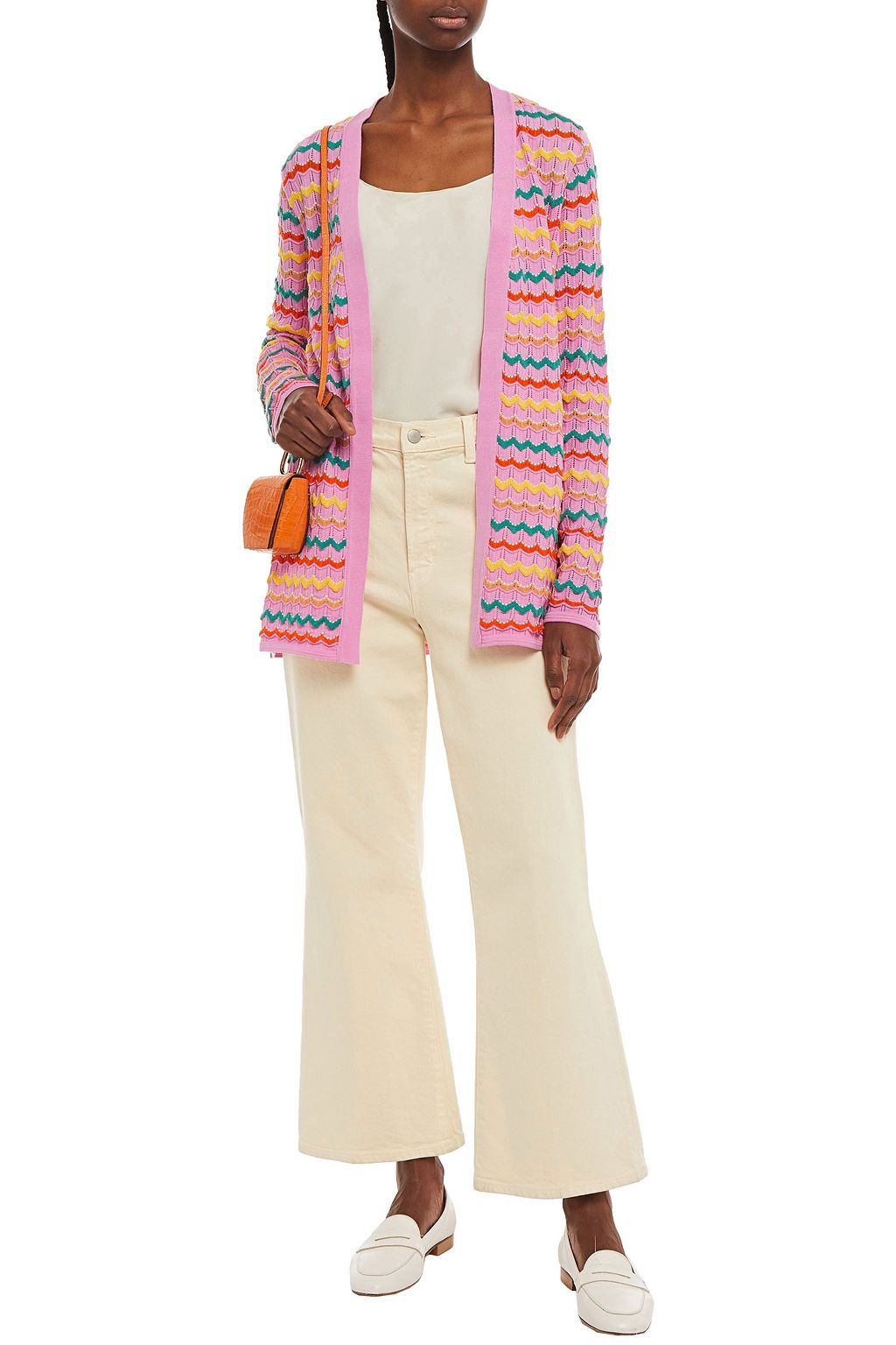 M MISSONI Crochet-knit wool-blend cardigan