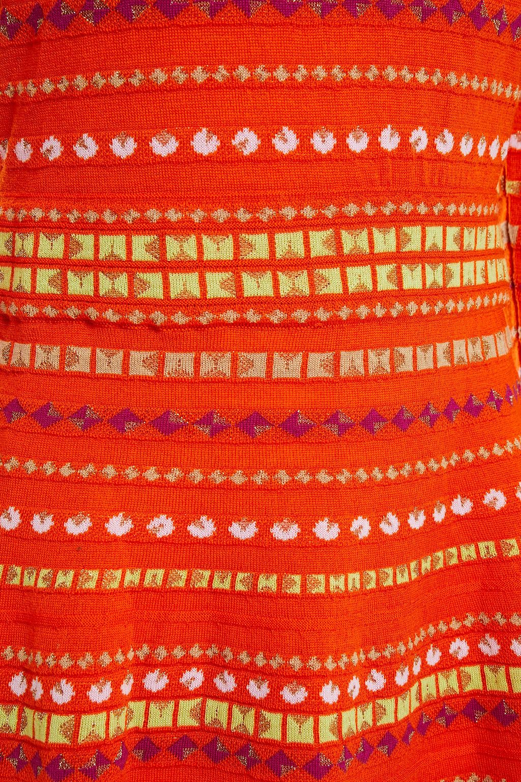 M MISSONI Jacquard-knit wool-blend mini dress