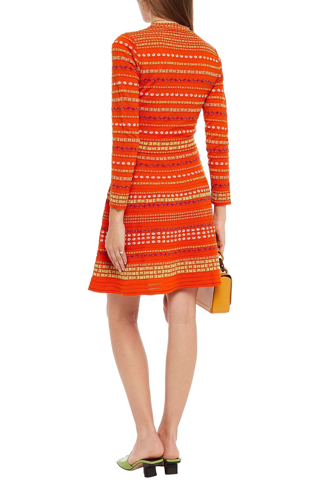 M MISSONI Jacquard-knit wool-blend mini dress