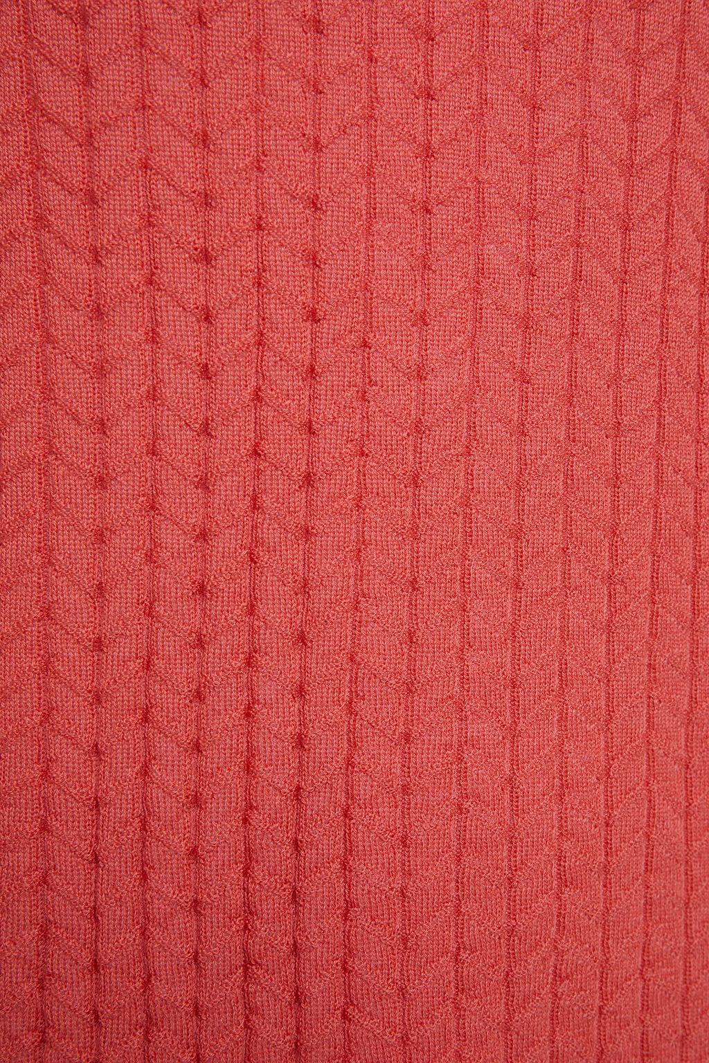 M MISSONI Crochet-knit wool turtleneck sweater