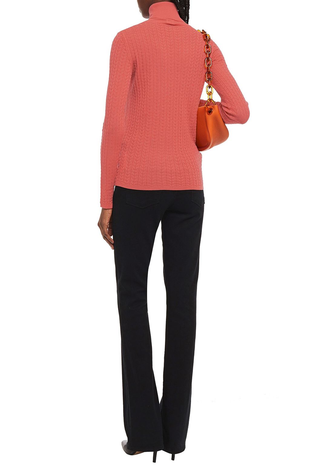 M MISSONI Crochet-knit wool turtleneck sweater