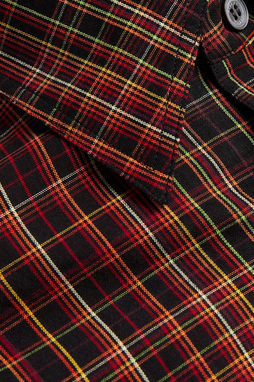 DUNHILL Checked cotton-jacquard shirt