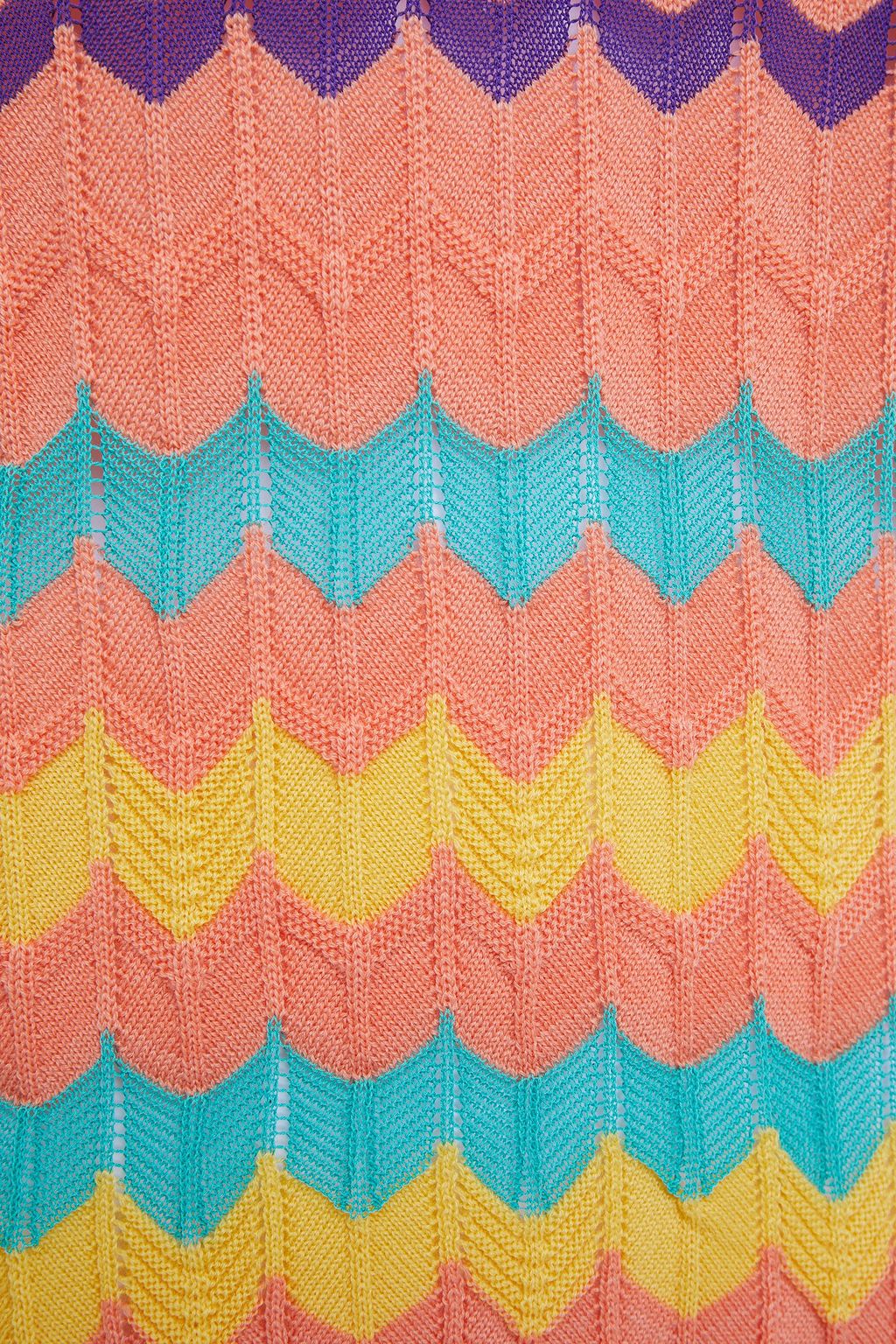 M MISSONI Ribbed wool and cotton-blend top