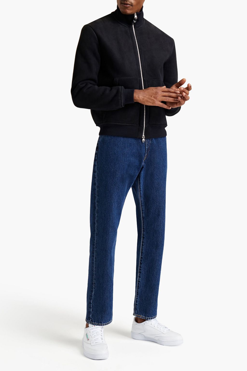 DUNHILL Shearling bomber jacket