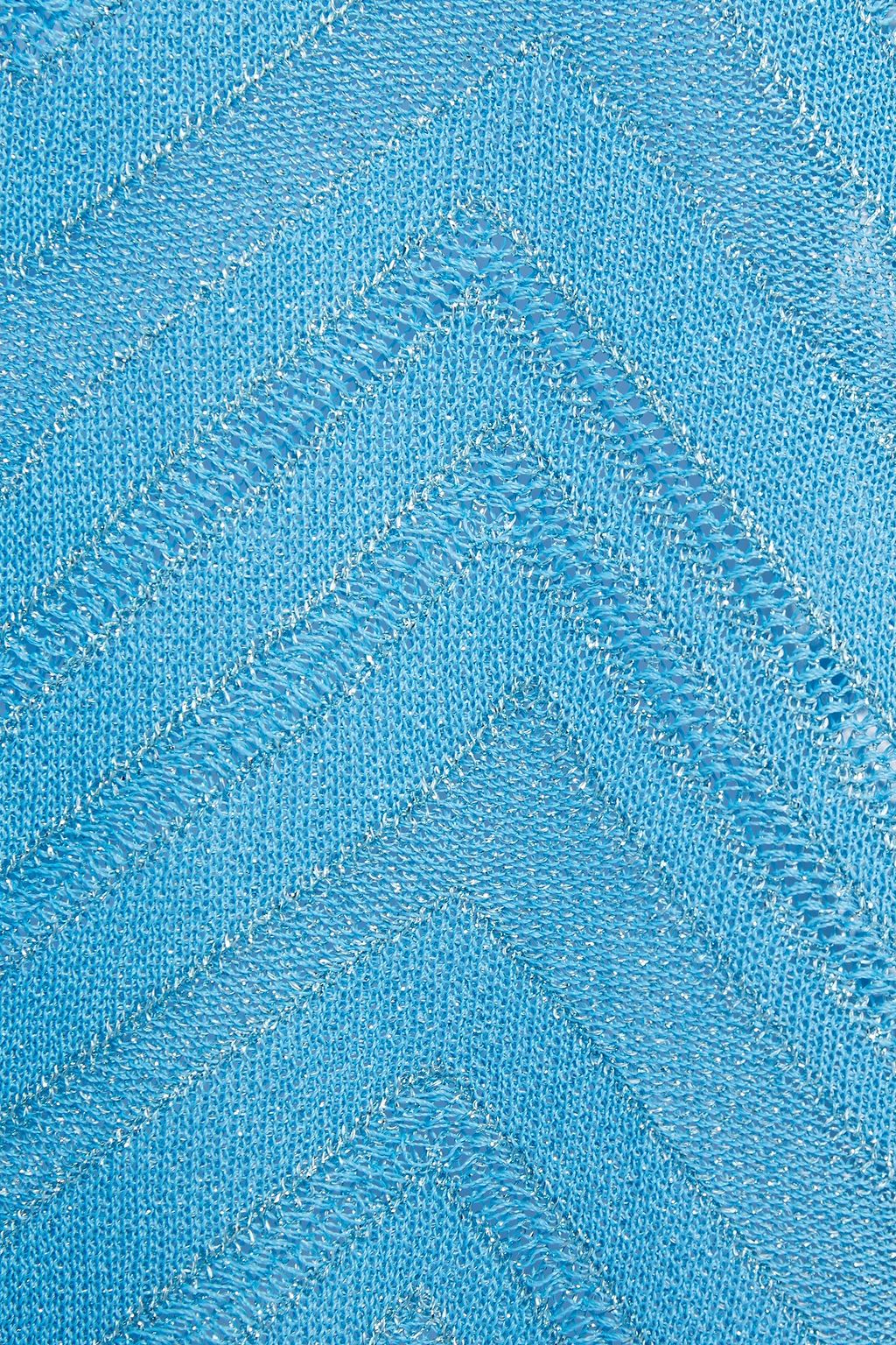 M MISSONI Metallic crochet-knit top
