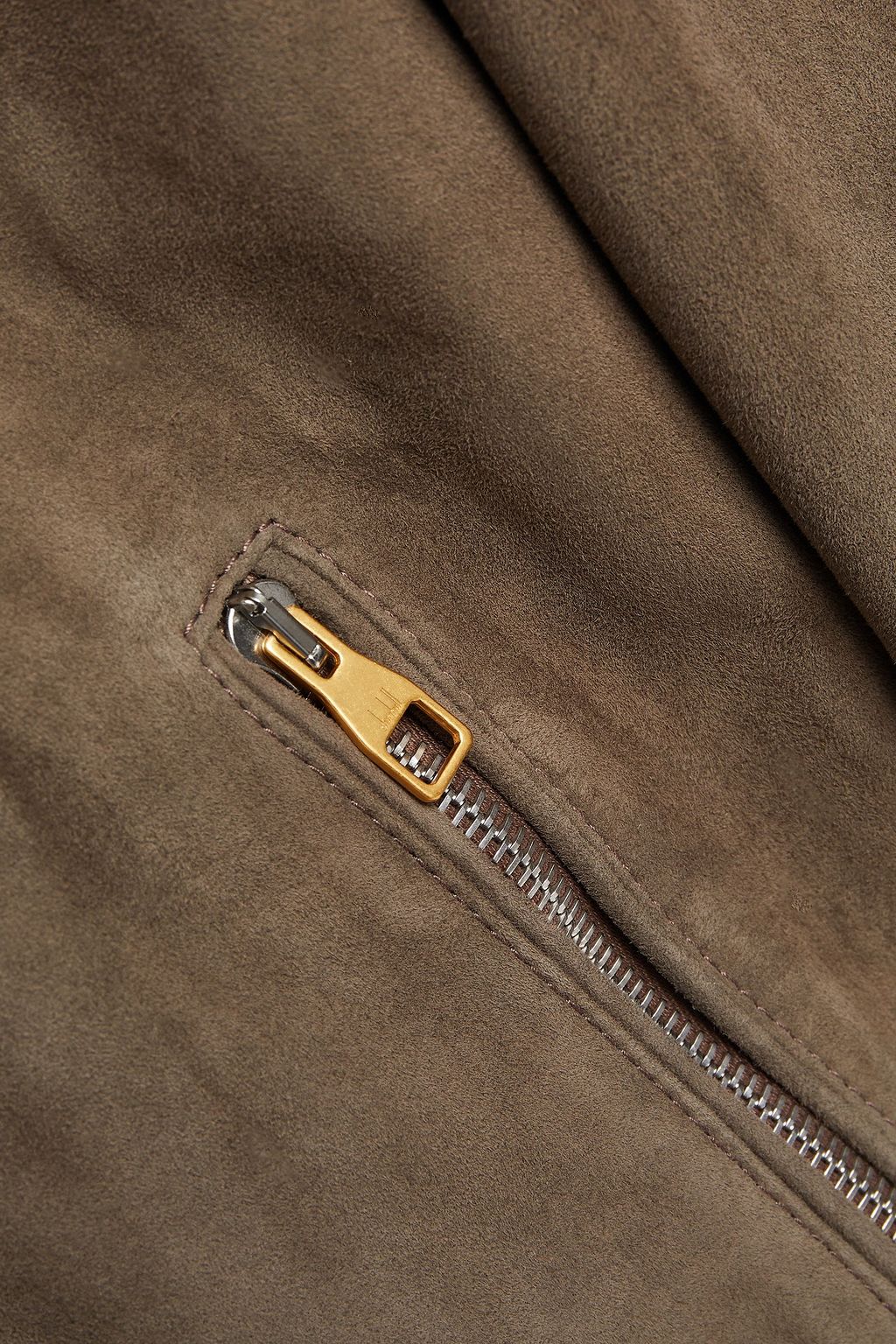 DUNHILL Suede bomber jacket