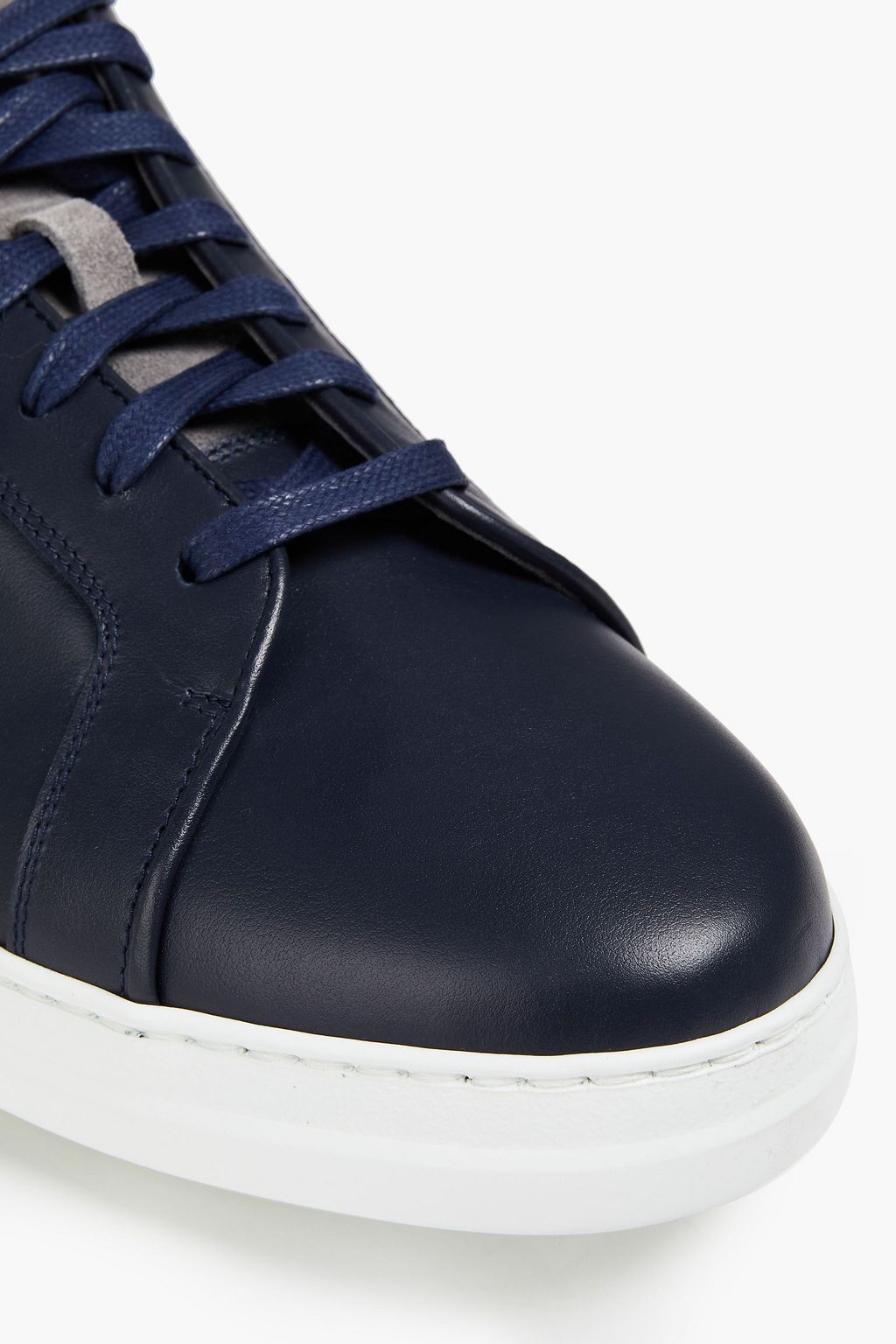 DUNHILL Perforated leather sneakers