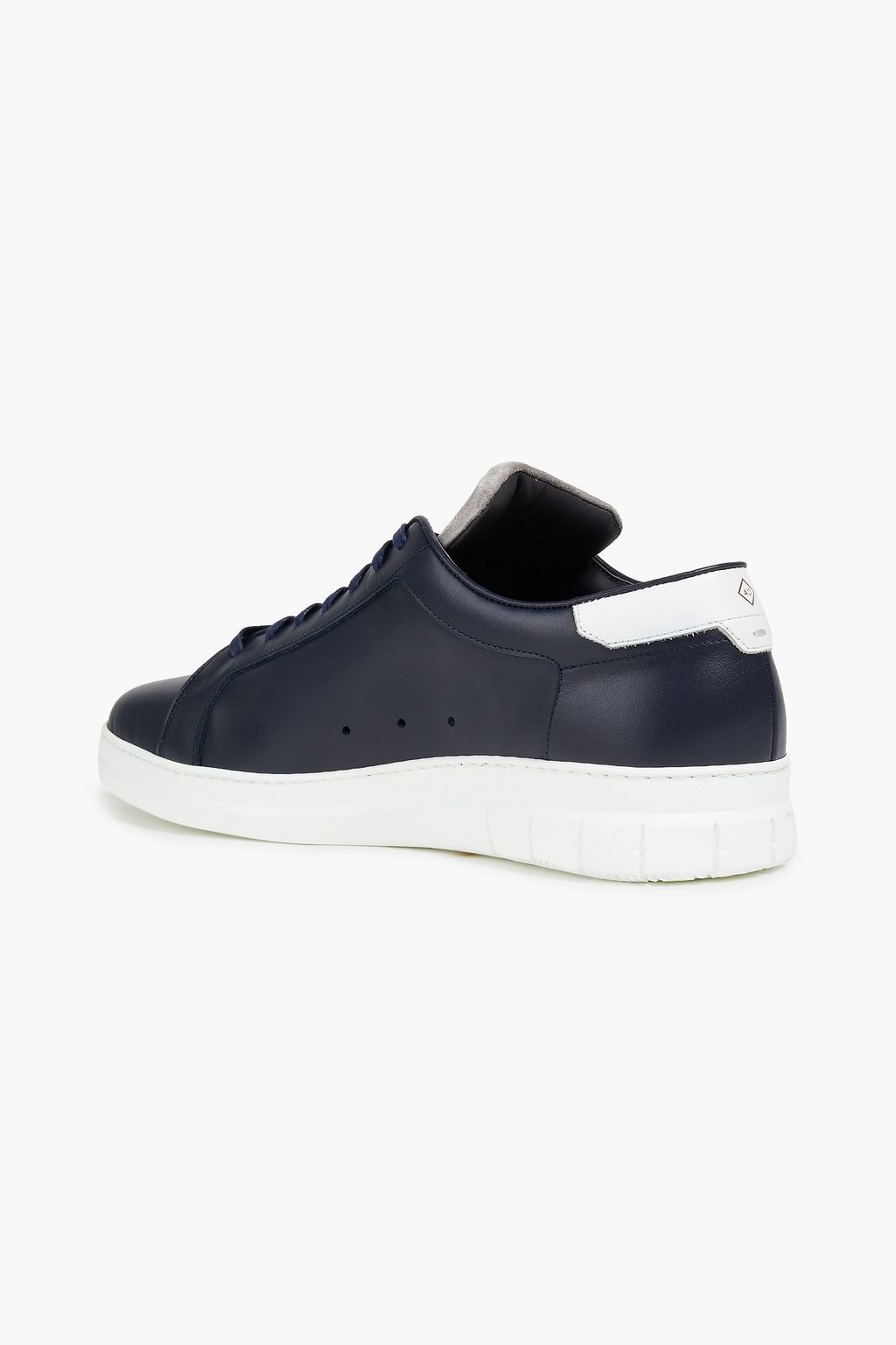 DUNHILL Perforated leather sneakers