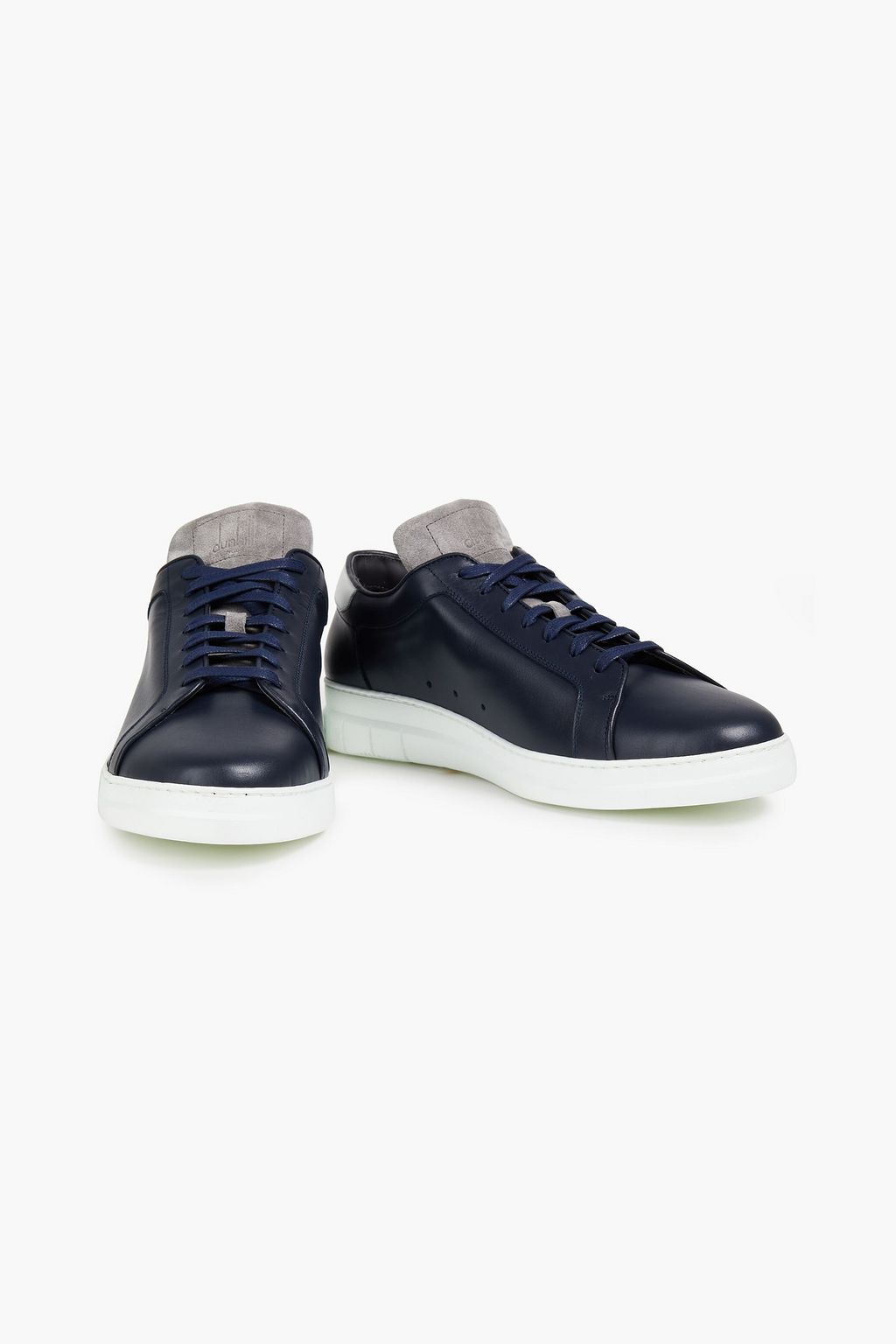 DUNHILL Perforated leather sneakers
