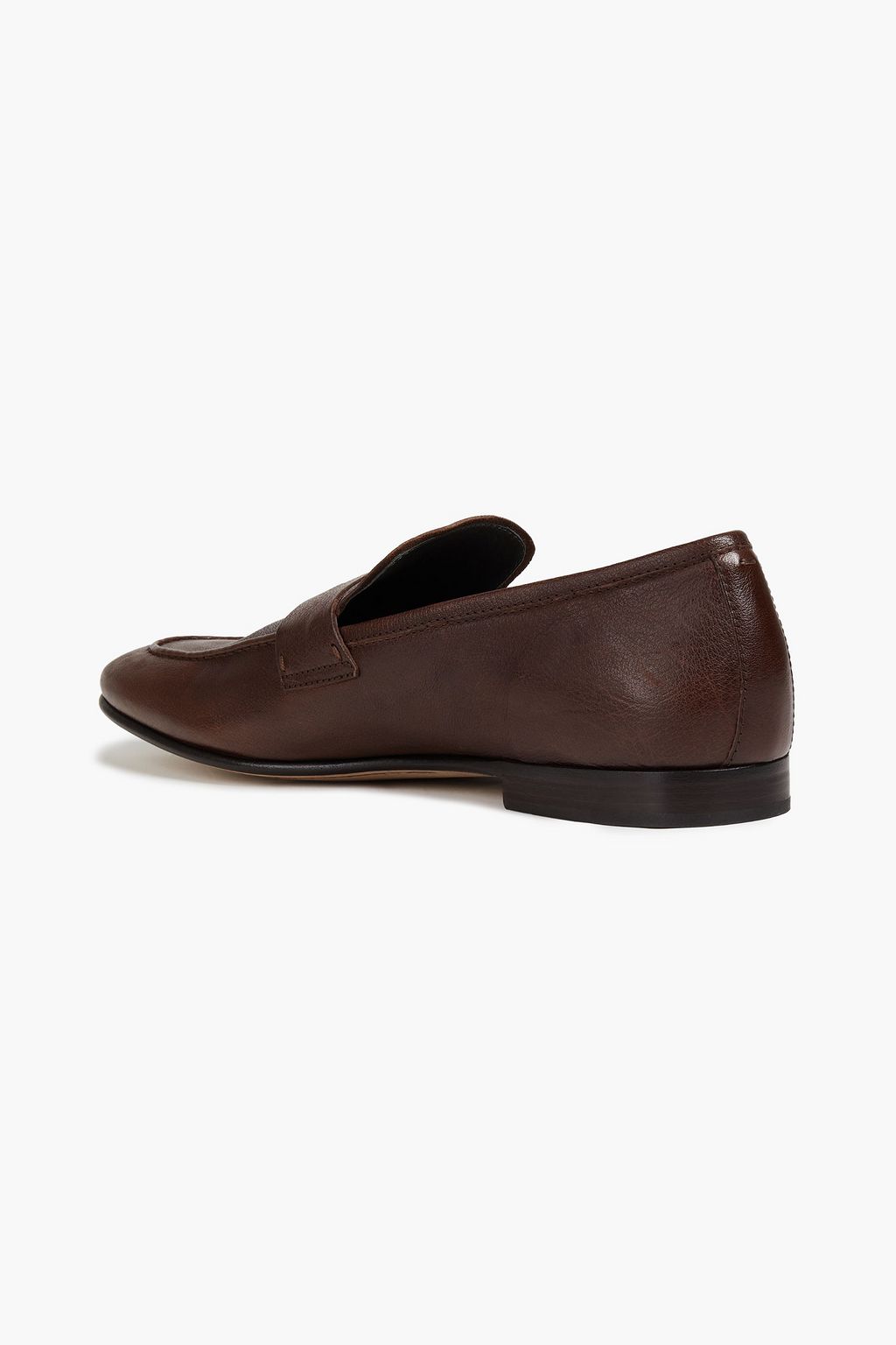DUNHILL Textured-leather loafers