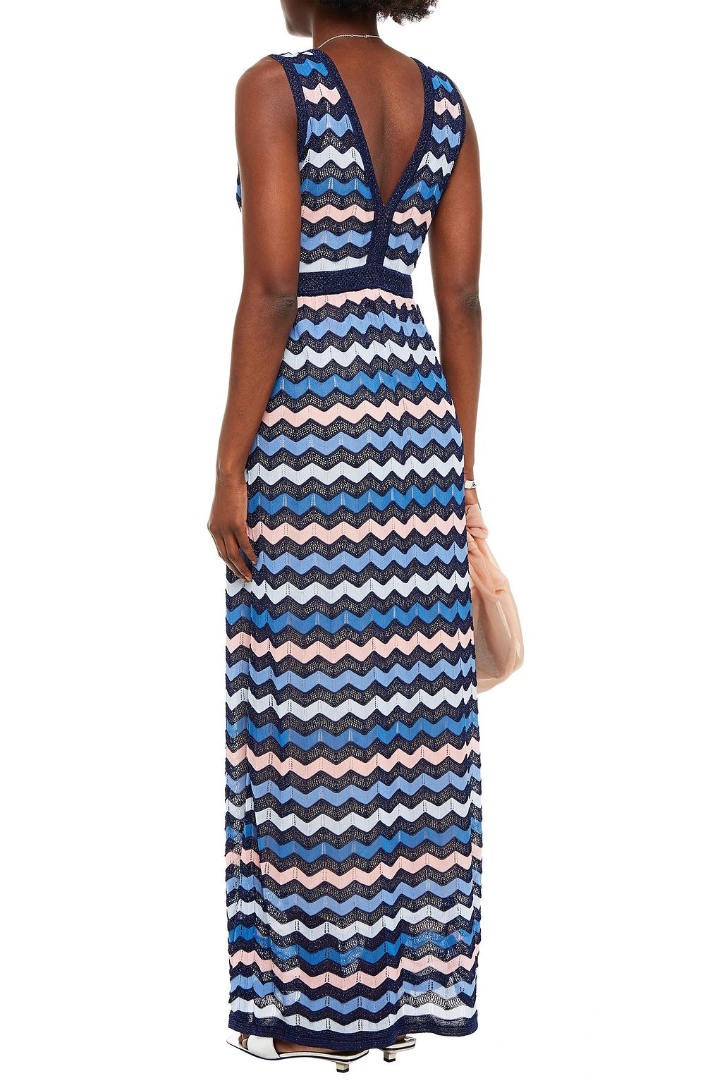 M MISSONI Crochet-knit cotton-blend maxi dress