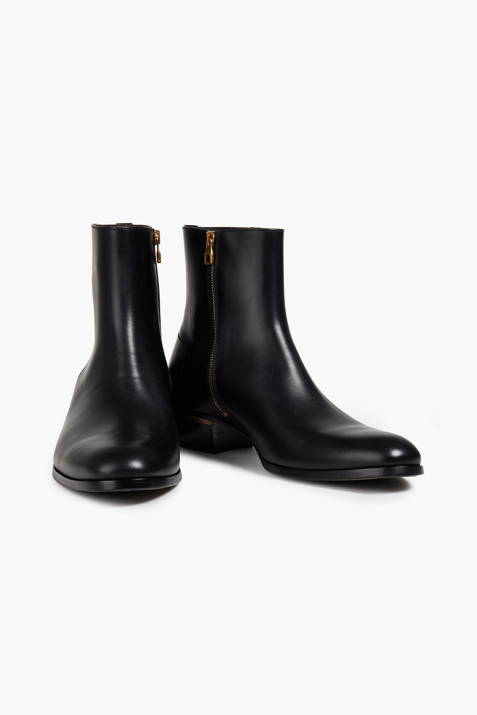 Dunhill Man Leather Chelsea Boots In Black