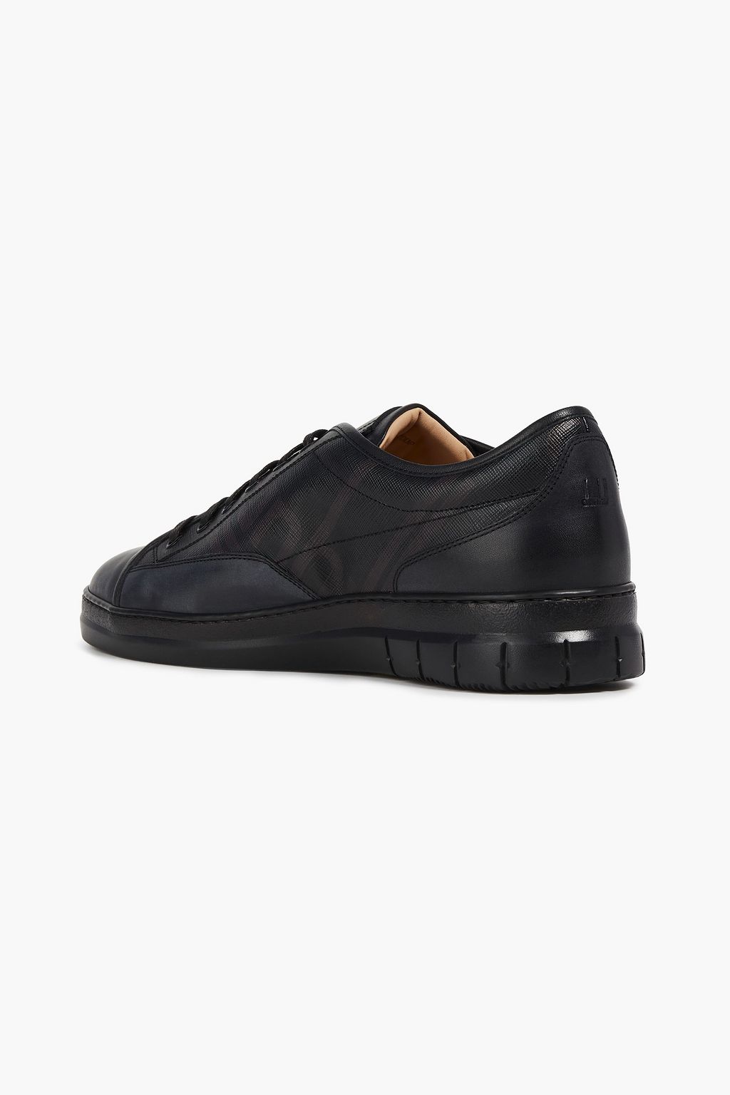 DUNHILL Coated canvas and leather sneakers