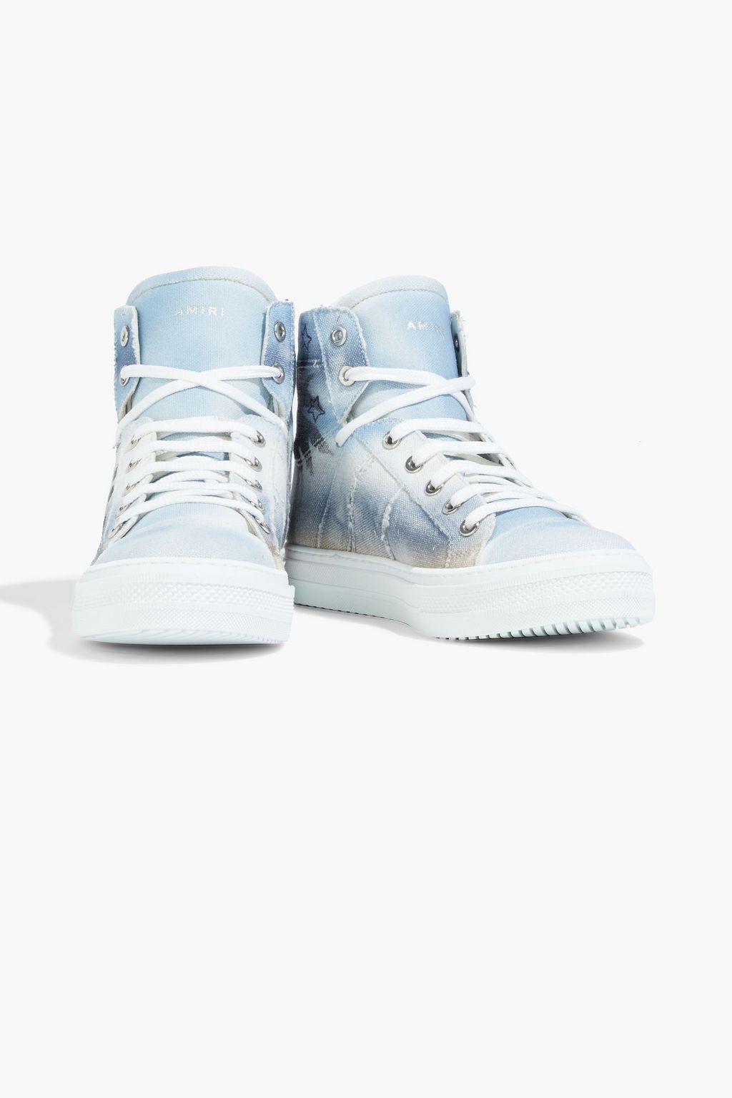 AMIRI Printed canvas high-top sneakers