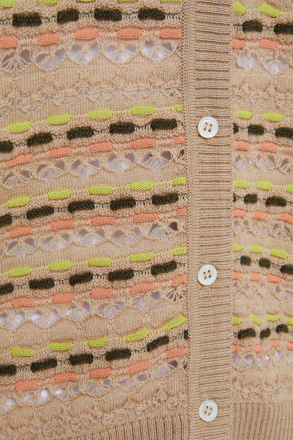 M MISSONI Crochet-knit wool-blend cardigan