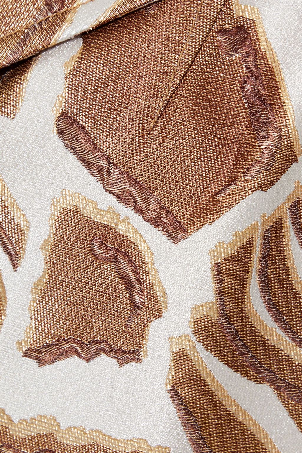 ADAM LIPPES Opera metallic jacquard coat