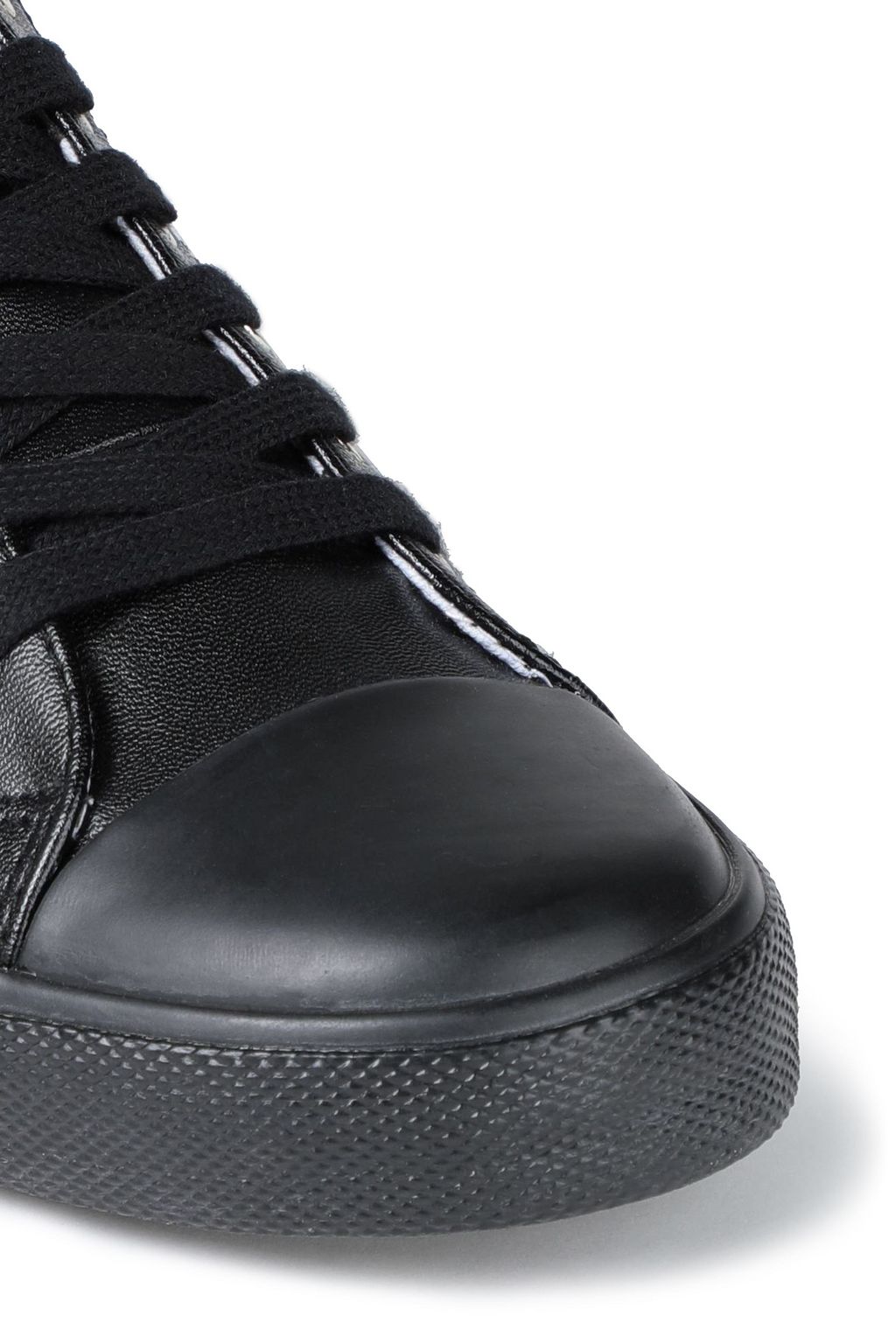 LOVE MOSCHINO Logo-appliquéd faux leather sneakers