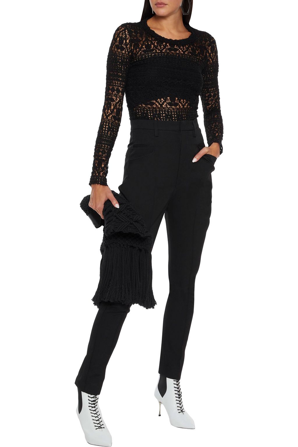 ISABEL MARANT Raith wool-twill slim-leg pants