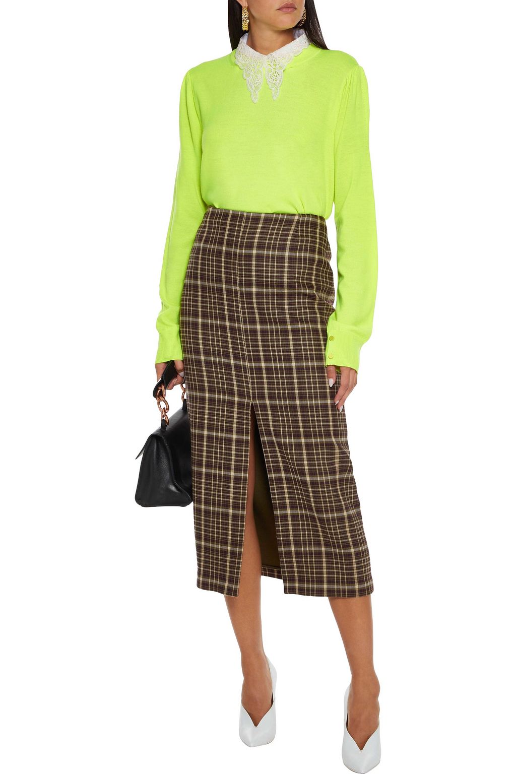ADAM LIPPES Twill pencil skirt
