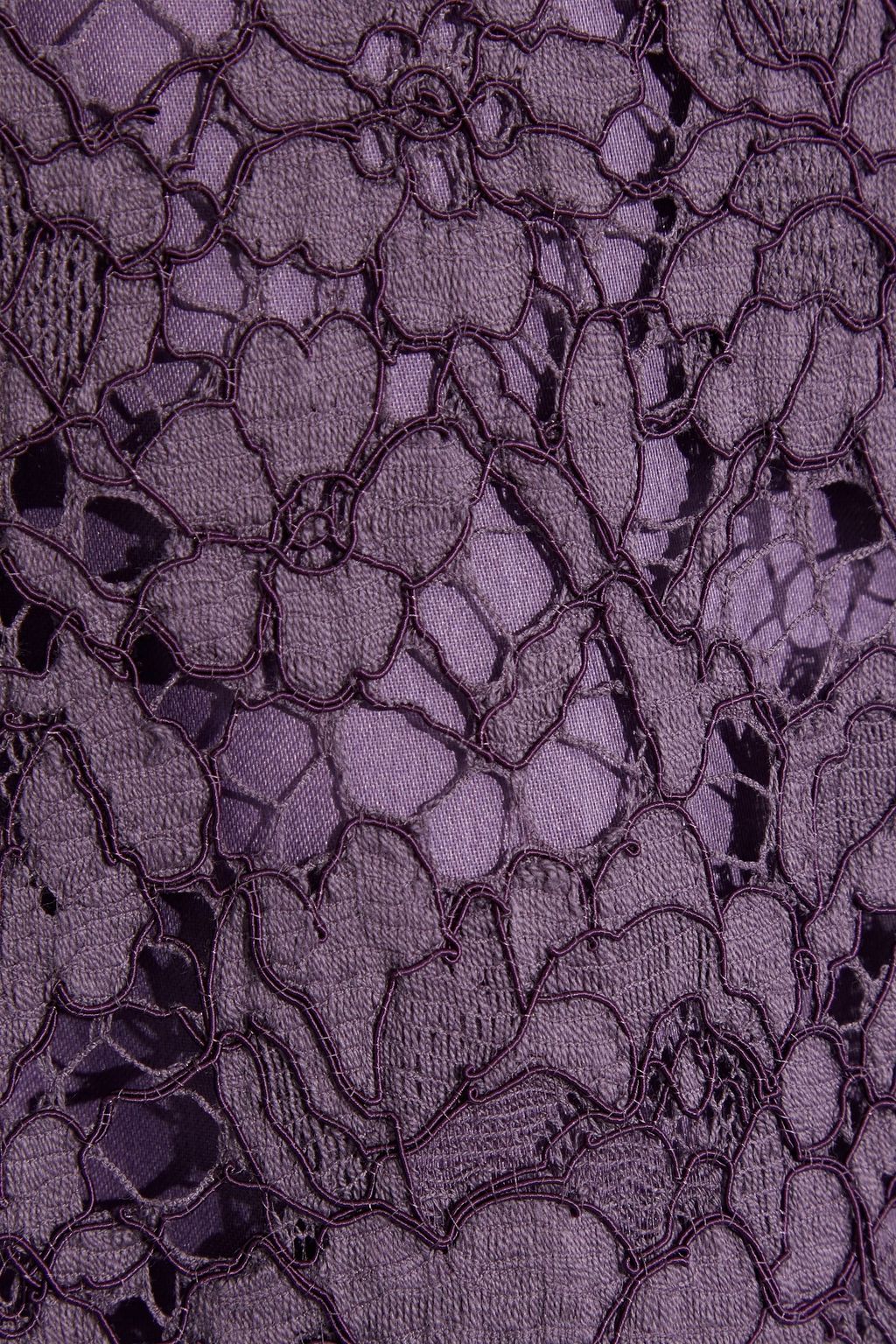 ADAM LIPPES Ruffled cotton-blend corded lace dress