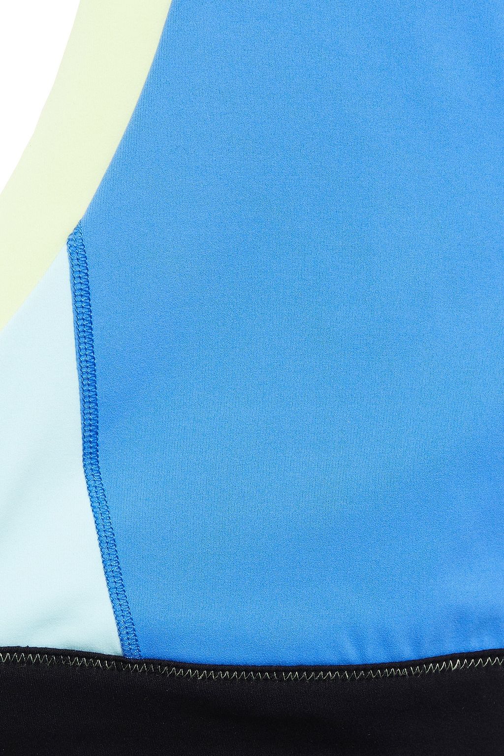 SOLID & STRIPED SPORT Printed color-block stretch sports bra