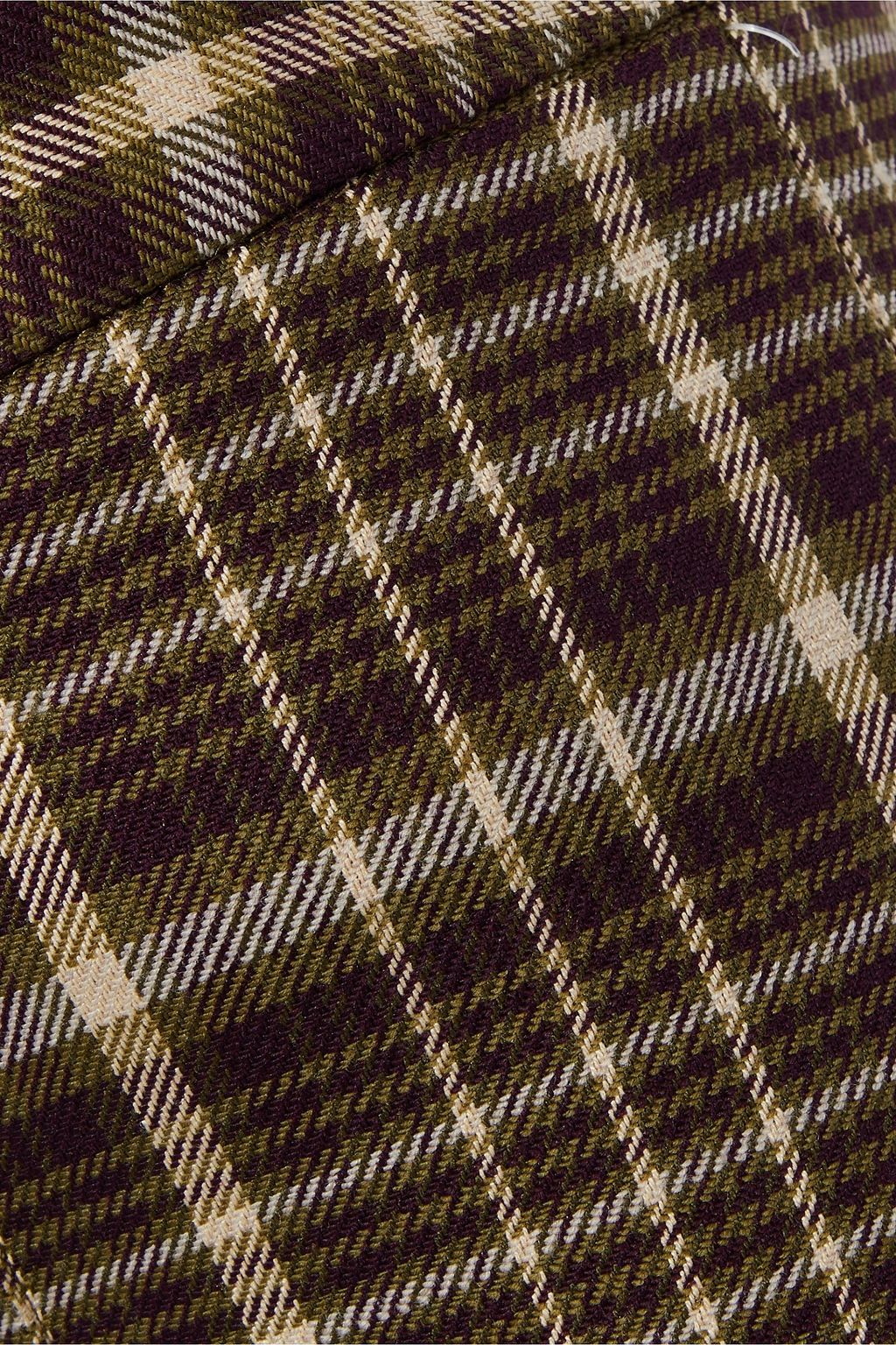 ADAM LIPPES Checked twill skinny pants