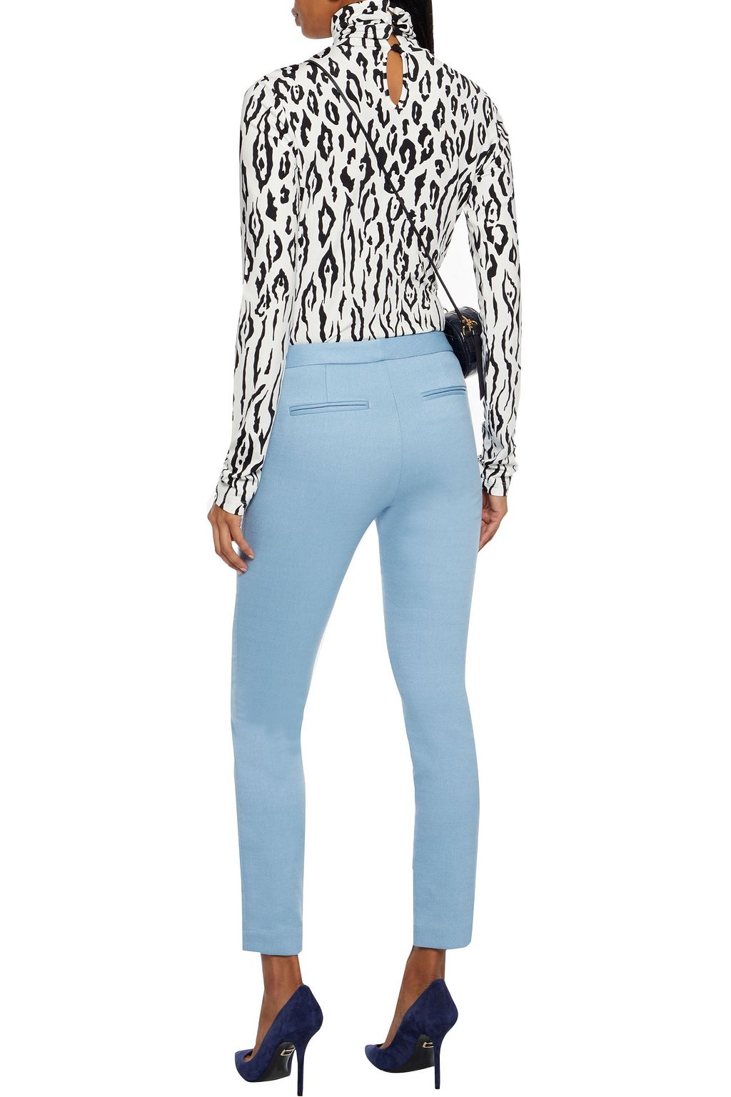ADAM LIPPES Checked twill skinny pants