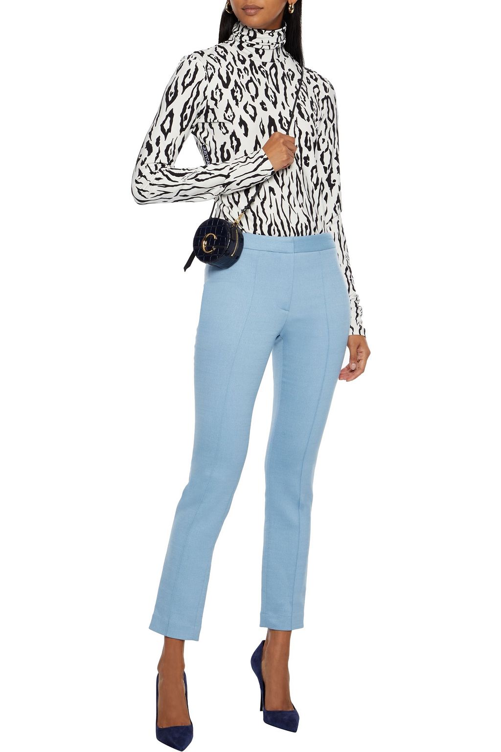 ADAM LIPPES Checked twill skinny pants