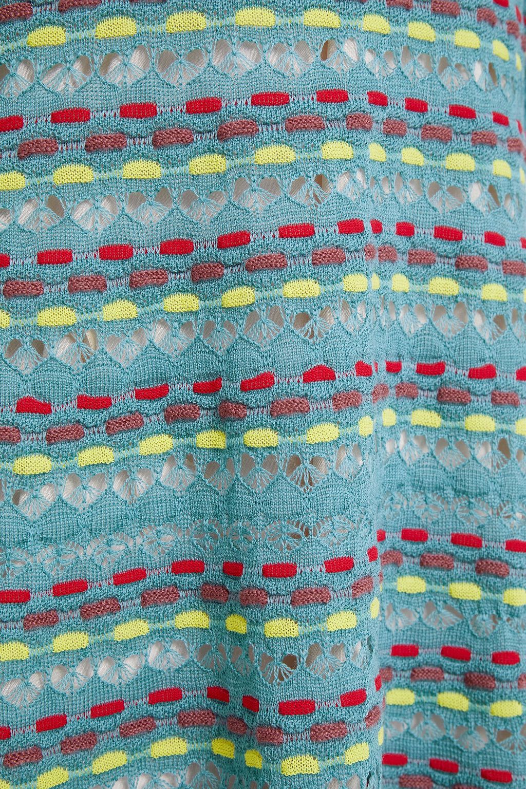 M MISSONI Crochet-knit wool-blend mini dress