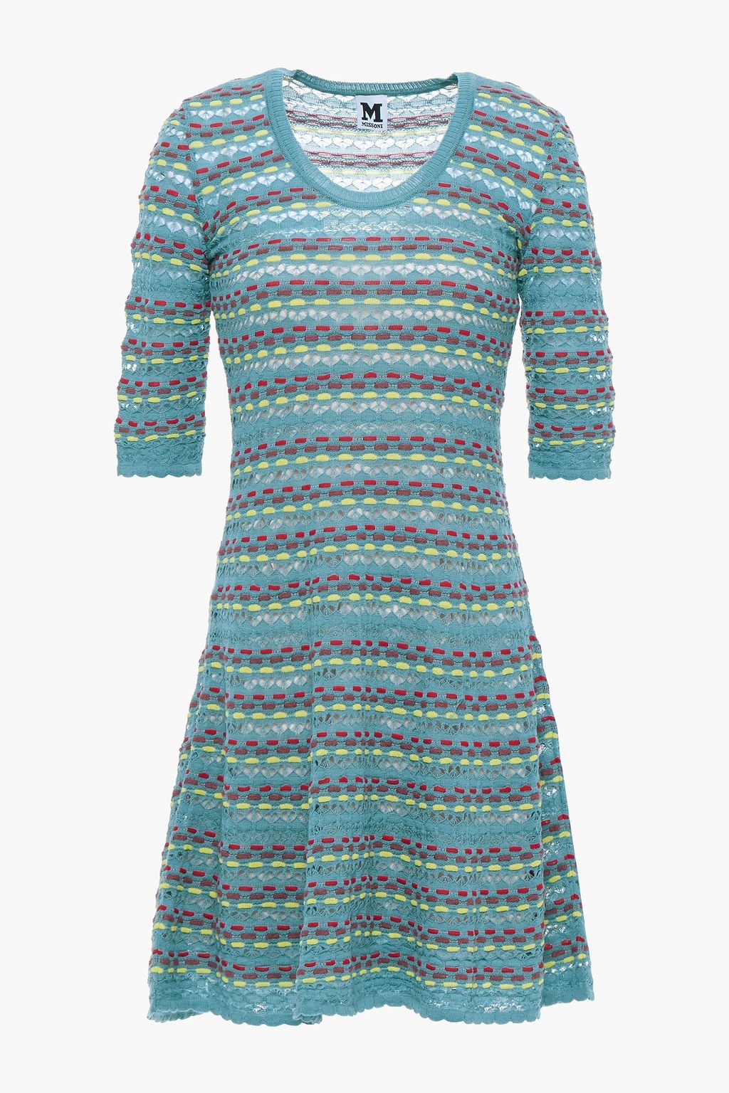 M MISSONI Crochet knit wool blend mini dress THE OUTNET